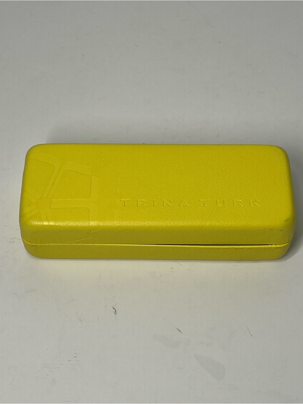 TRINA TURK Canary Yellow Eyeglass Case